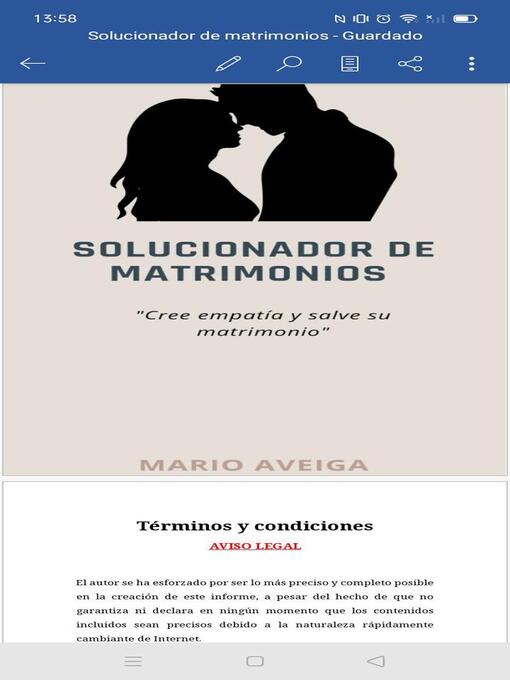 Title details for Solucionador de matrimonios by Mario Aveiga - Available